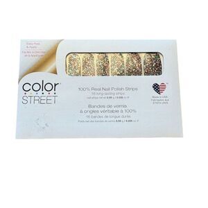 Color Street Broadway Glimmer Nail Polish Strips Multicolor